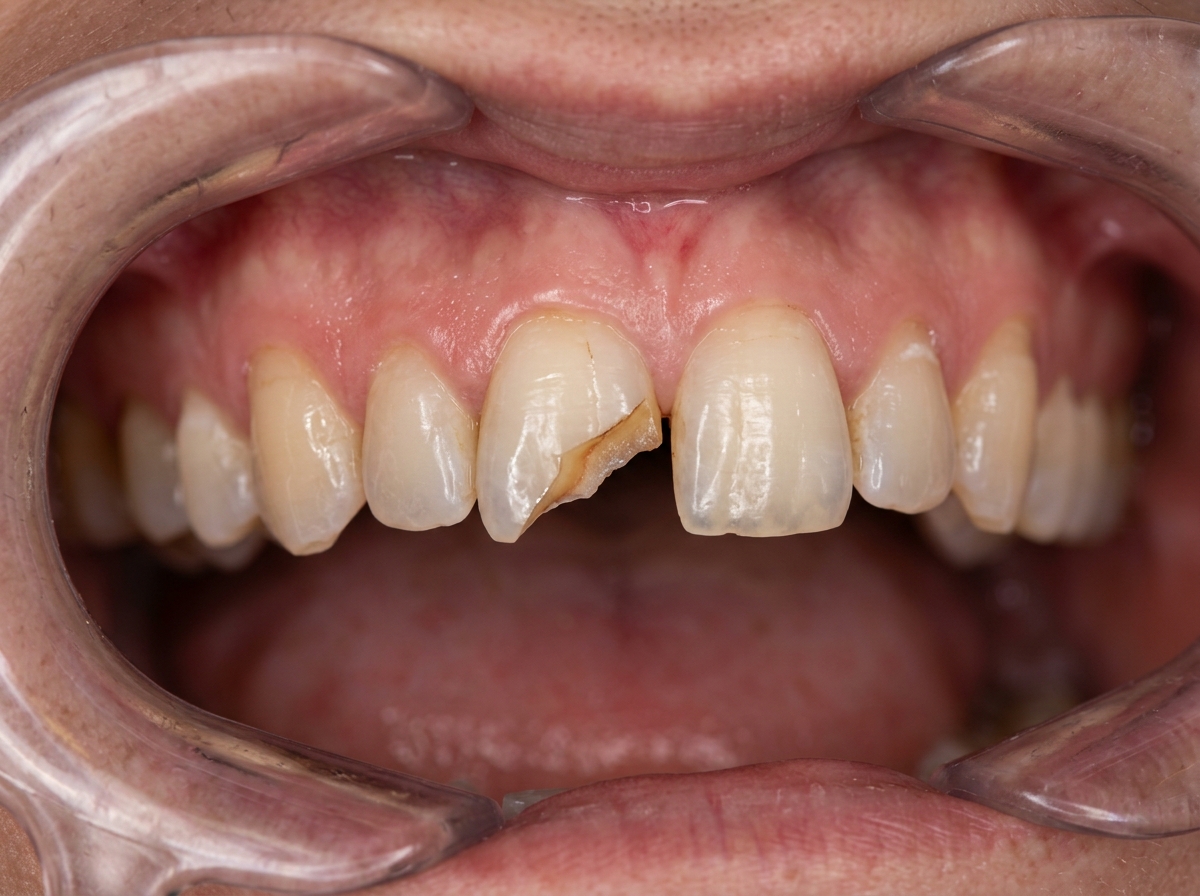 Incisal Fracture Repair Before